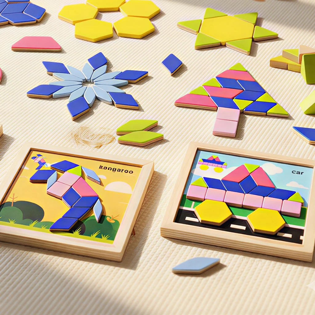BrainShape™ Tangram Box 🧩✨ — Learn, Match & Create Fun