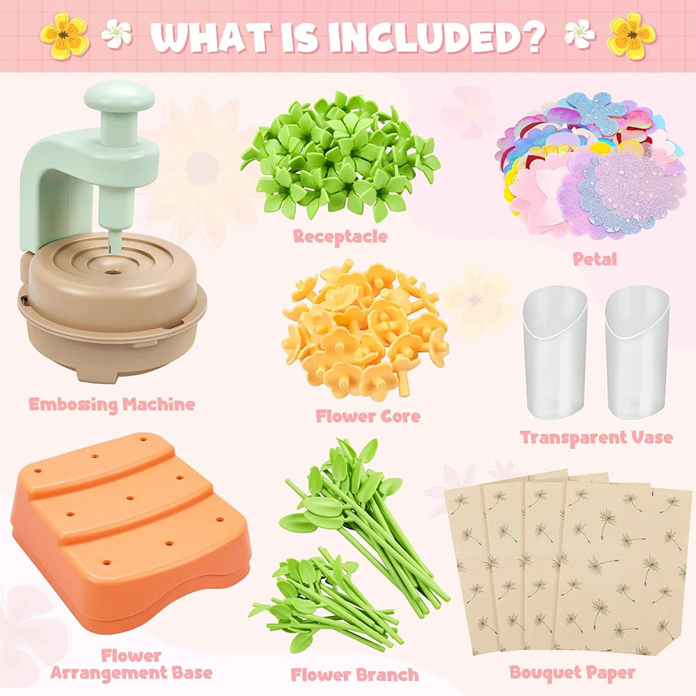 BloomCraft™ Flower Kit 🌸 — Press, Create & Play