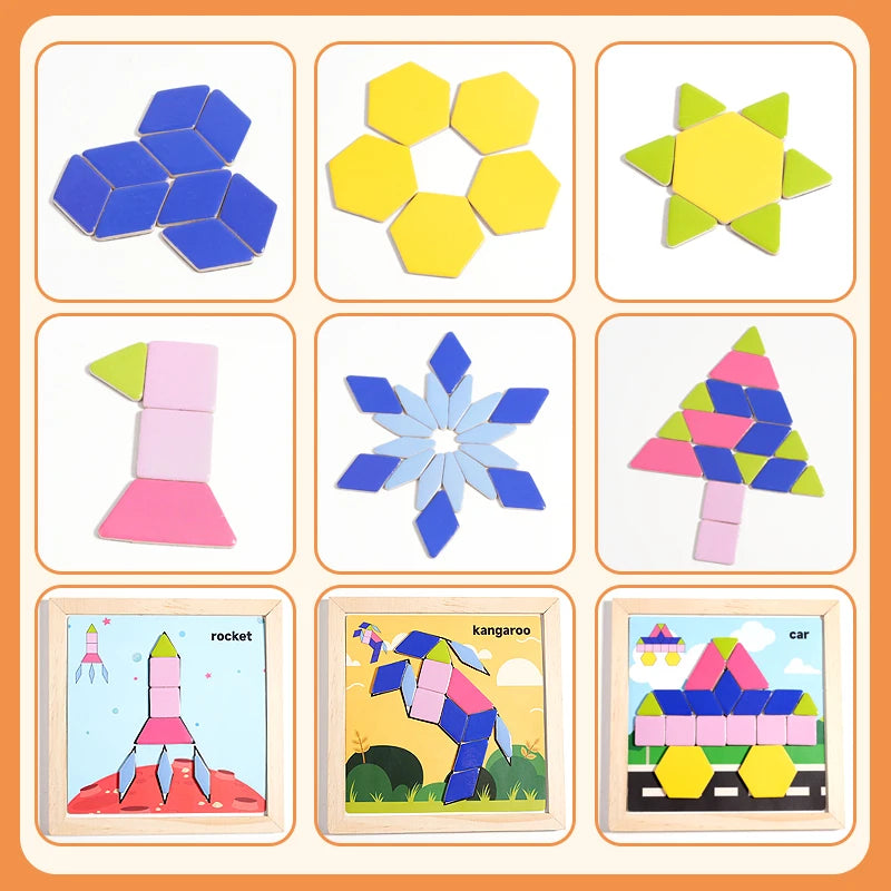 BrainShape™ Tangram Box 🧩✨ — Learn, Match & Create Fun