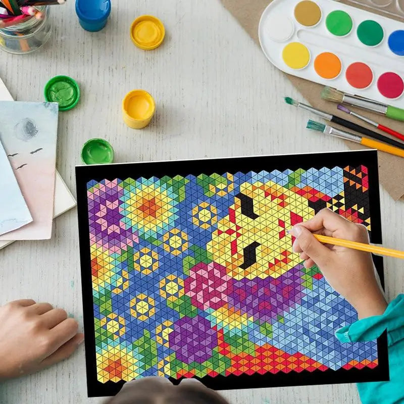 100 Stress-Relief Coloring Pages – Color by Numbers for Adults & Kids!